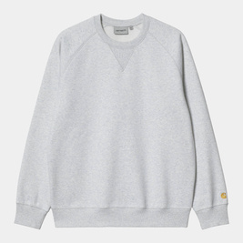 felpa Carhartt WIP Chase con girocollo (Ash Heather/Gold)