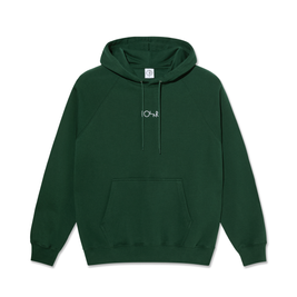 polar default logo hoodie dark green