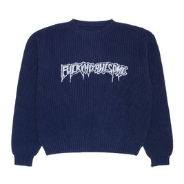 Fucking Awesome Drip Logo Sweater (Navy)