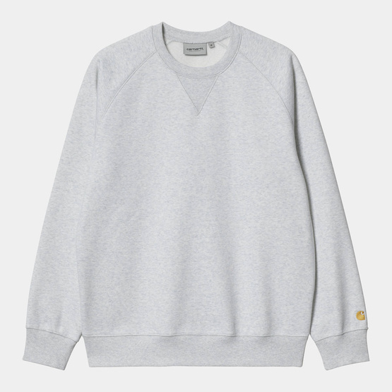 felpa Carhartt WIP Chase con girocollo (Ash Heather/Gold)