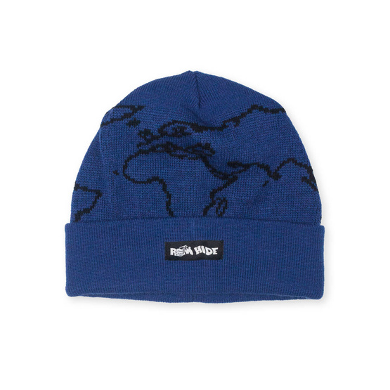 Raw Hide World Beanie (Navy)