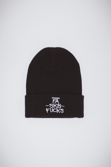 Fucking Awesome SK8 Fucks cuff beanie black