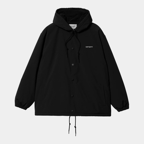 Carhartt WIP Hooded Coach Jacket (Black/White)