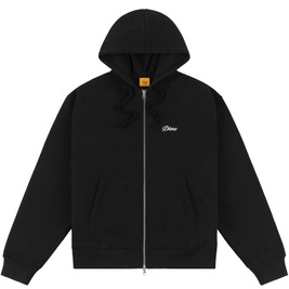  Dime Cursive small logo zip hoodie black